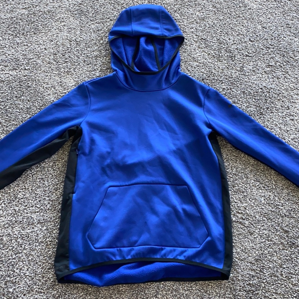 Blue/black Nike therma-fit running hoodie